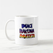 Mug Paix Hakuna Matata Art à dégradé (Gauche)