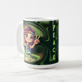 Mug Paix Hippie (Devant gauche)