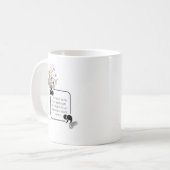 Mug PAIX intérieure stoïque minimaliste Citation illus (Devant gauche)