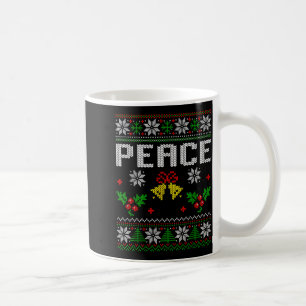 Mug Paix Je viens en paix Couple assorti Ugly Christm