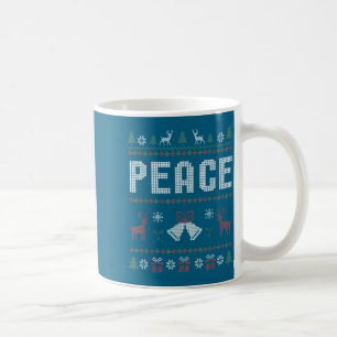 Mug Paix Je viens en paix Couple Correspondant vilain