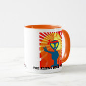 Mug Paix Les Aliens M'Ont Amené (Devant droit)