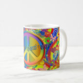 Mug Paix Om Shanti | puissance des fleurs (Devant droit)
