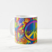 Mug Paix Om Shanti | puissance des fleurs (Devant gauche)