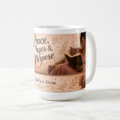 Mug Paix, Pages & Objectif  (Devant droit)