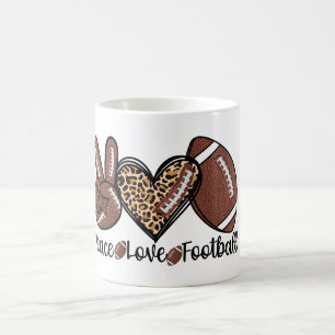 Mug Paix Paix Amour Football USA – Sports Patriotiques
