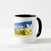 Mug Paix pour l'Ukraine (Devant droit)