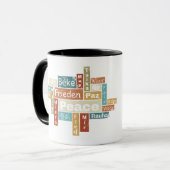 Mug Paix pour tous les peuples du monde (Devant gauche)