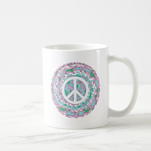 Mug Paix psychédélique (Droite)