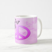 Mug Paix rose (Devant droit)