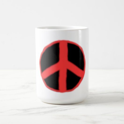 Mug Paix rouge noir (Centre)