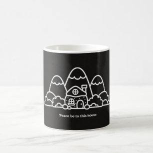 Mug Paix sur cette maison   Cadeaux de pendaison de cr