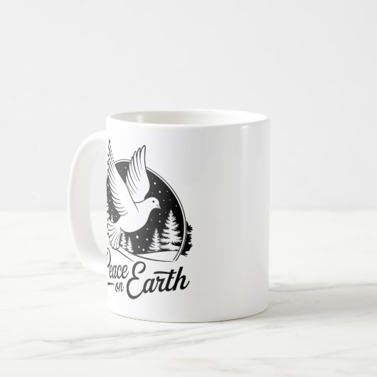 Mug Paix sur Eart - Dove (Devant gauche)