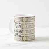 Mug Paix sur Terre (Devant gauche)