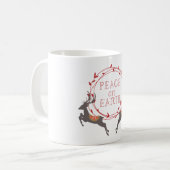 Mug Paix sur Terre Reindee vacances (Devant gauche)