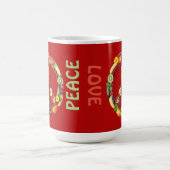Mug Paix végétalienne et amour (Centre)