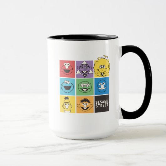 Mug Pal de rue Sésame | Blocs de couleurs (Droite)