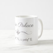 Mug Palais de l'Élysée Latitude Longitude (Devant droit)