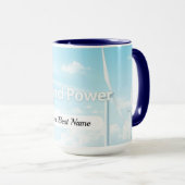 Mug Pale d'énergie éolienne (Devant droit)