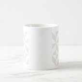 Mug Pale Gray Geometric Deco Cube Pattern (Centre)