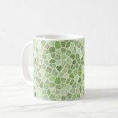 Mug Pale Green Cobble Patchwork Terrazo Motif (Devant gauche)