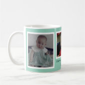 Mug Pale Mint Green 3 Photo Collage (Gauche)