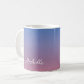 Mug Pale rose et bleu dégradé ombre (Devant gauche)