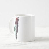 Mug Palestine Broderie tatreez drapeau Motif gratuit (Devant gauche)