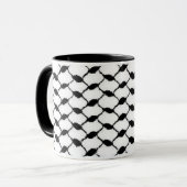 Mug Palestine keffiyeh (Devant gauche)