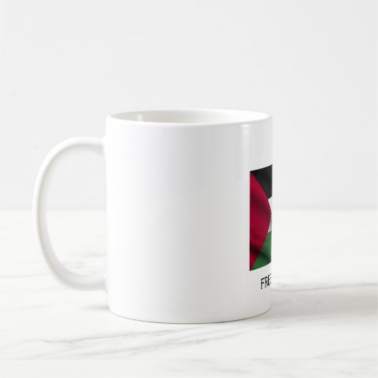MUG PALESTINE LIBRE AVEC DRAPEAU (Gauche)