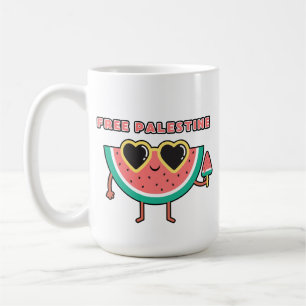 Mug Palestine libre Pastèque Palestine mignon coloré