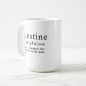 Mug Palestine Signification design Palestine Définitio (Devant gauche)