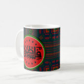 Mug Palestine watermelon-Palestine Arabe mot"français" (Devant gauche)
