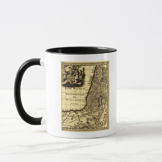Mug PalestineCarte panoramiquePalestine (Gauche)