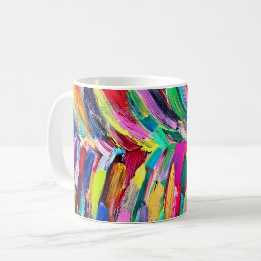 Mug Palette d'artiste colorée   (Devant gauche)