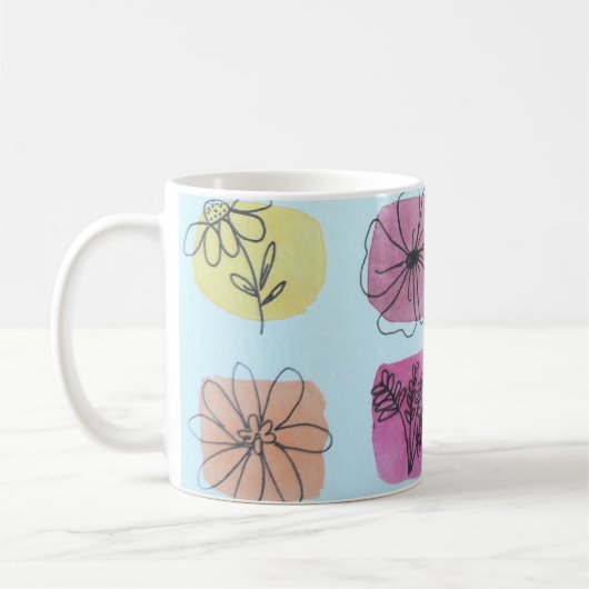 Mug Palette de fleurs  (Gauche)
