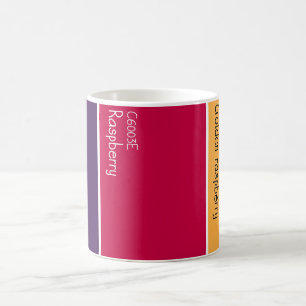Mug Palette de peinture de framboise Échantillons de p