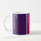 Mug Palette de peinture de framboise Échantillons de p (Gauche)