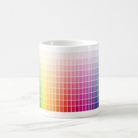 Mug Palette Ombre de la palette de couleurs graphique (Centre)