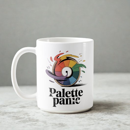 Mug Palette Panic | Blague sur la vie de designer