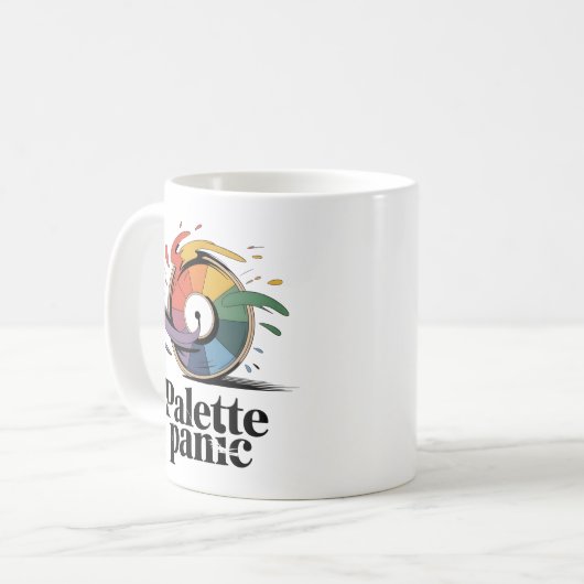 Mug Palette Panic | Designer Life Joke (Devant gauche)
