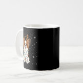 Mug Pallon Dog Christmas Lights Reindeer Funny Xmas Do (Devant gauche)