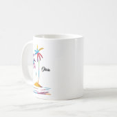 Mug Palm Beach Sunrise tropicale (Devant gauche)