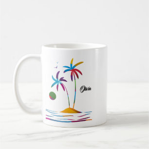 Mug Palm Beach Sunrise tropicale
