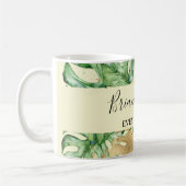 Mug Palm Feuille Gold Tropical Jaune (Gauche)