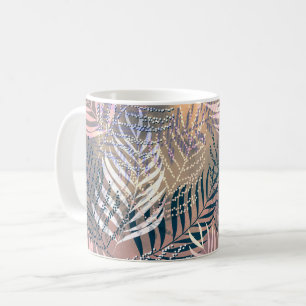 Mug Palm feuille, tropical, Botanique, feuille, jungle