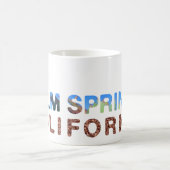 Mug Palm Springs bleu et vert (Centre)