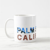 Mug Palm Springs bleu et vert (Gauche)