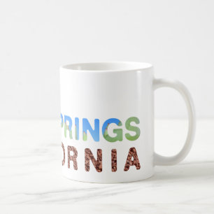 Mug Palm Springs bleu et vert