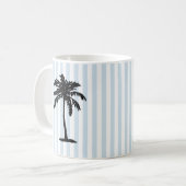 Mug Palm Tree Beach Nautical Stripe (Devant gauche)